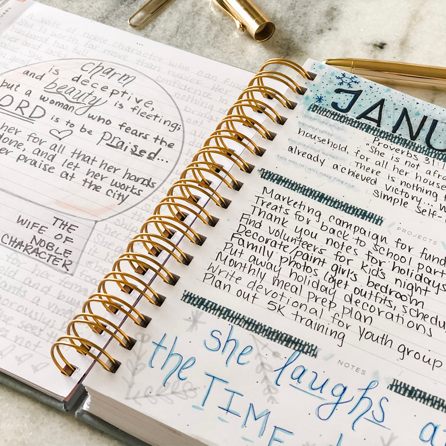 be prayerful and organized with this christian goal planner and tracker