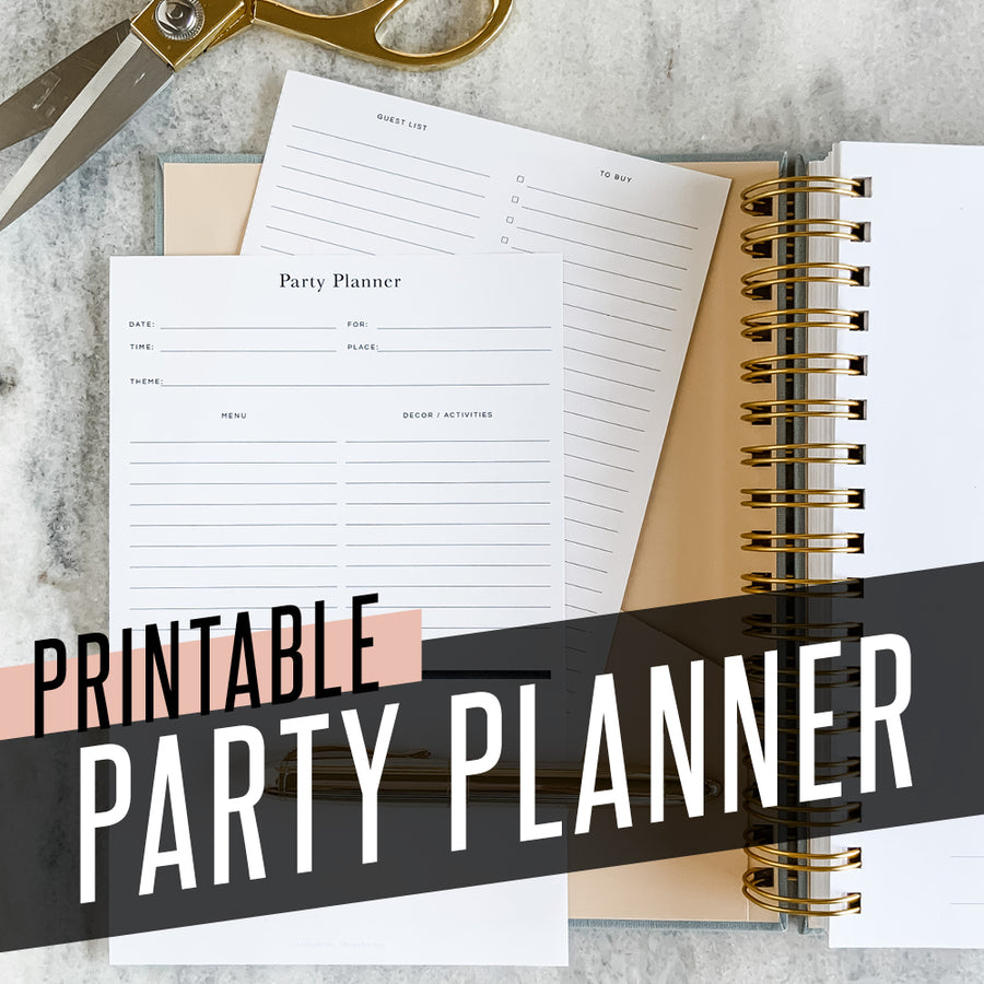 Party Planner Printable
